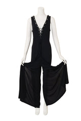 Lattice Jersey Jumpsuit by La Perla on mannequin holding pants @ Recess LA