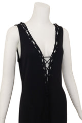 Lattice Jersey Jumpsuit by La Perla on mannequin close @ Recess LA