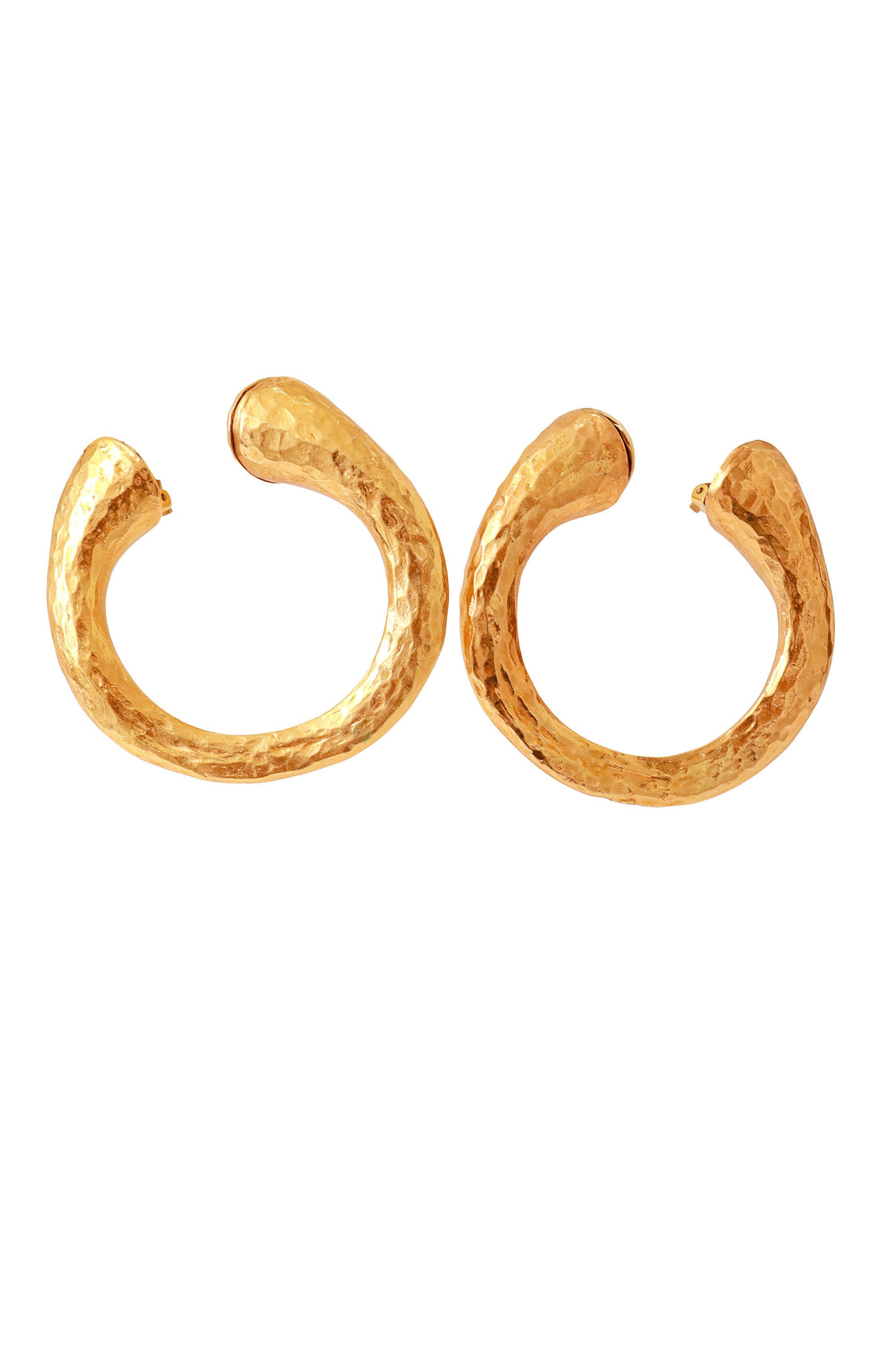 Large U earrings by Alexis Lahellec @ Recess LA