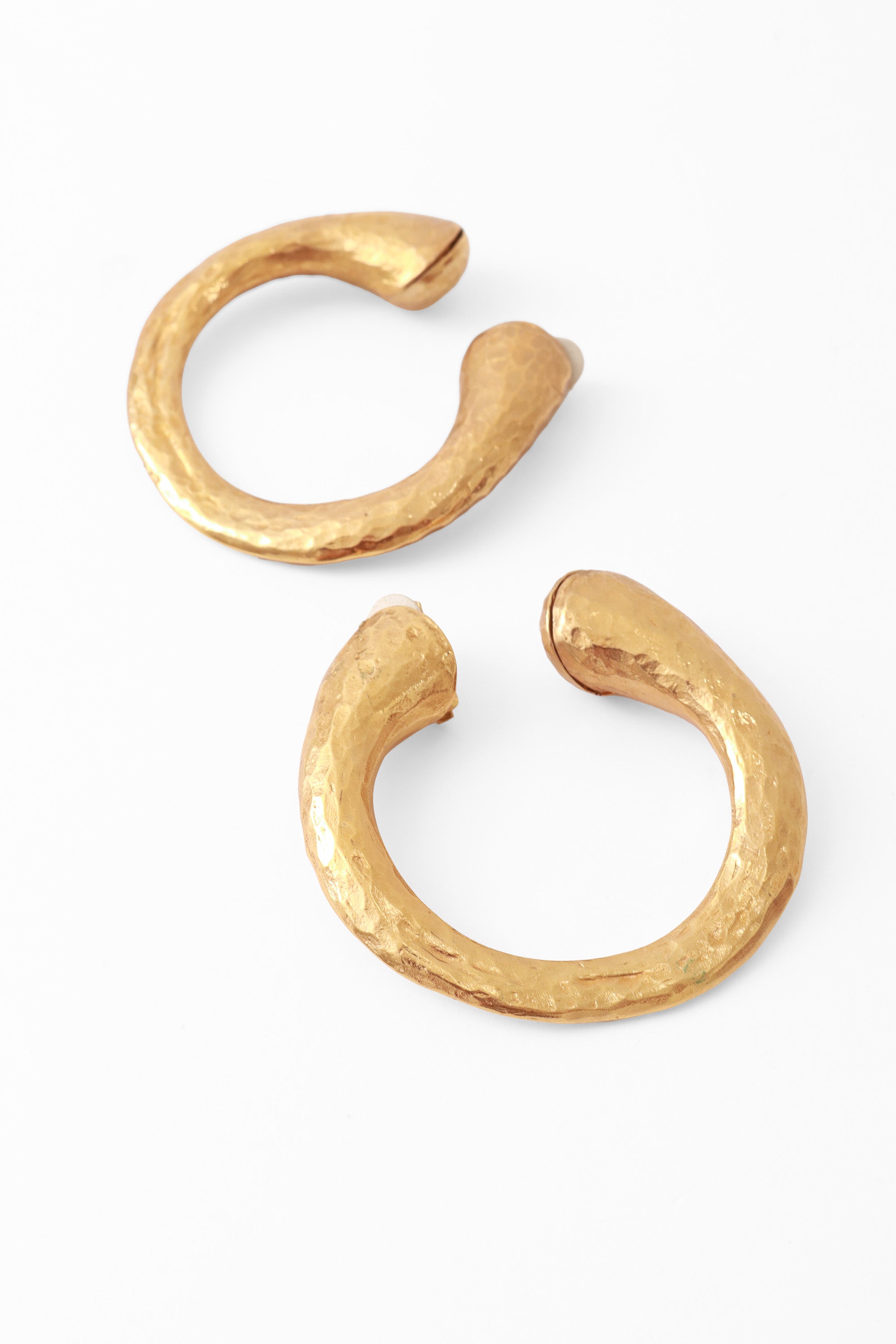 Large U earrings by Alexis Lahellec close  @ Recess LA