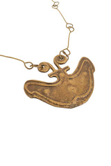 Abstract Modernist Pendant Necklace close @ Recess LA