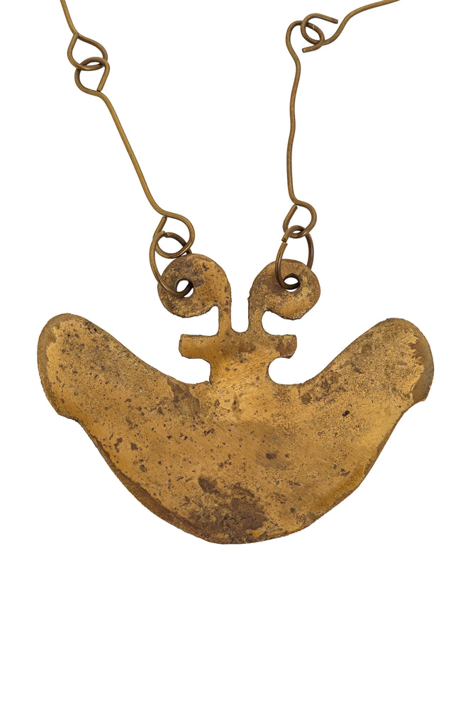 Abstract Modernist Pendant Necklace back @ Recess LA