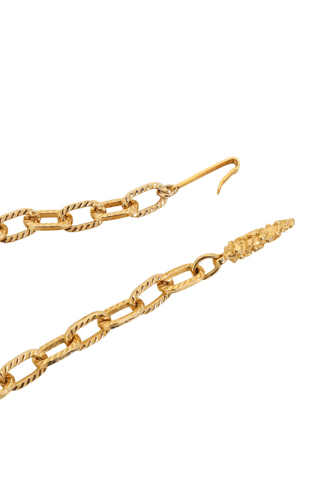 Openwork Floral Bead Bib Necklace by Goldette ends @ Recess LA