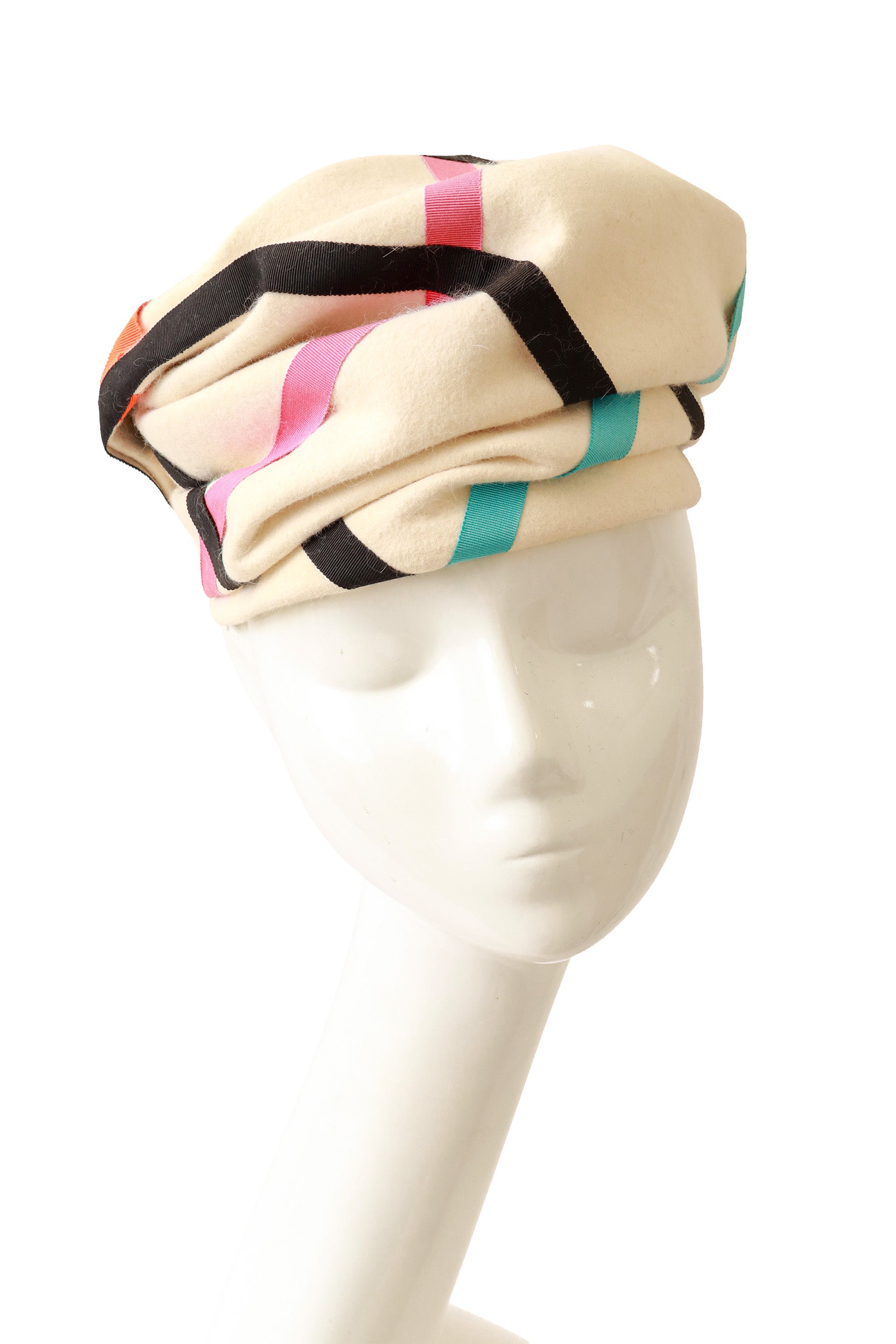 ribbon hat by Yves Saint Laurent on mannequin front @ Recess LA