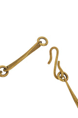 Mixed Metal Hammered Hole Brutalist Collar clasp @ Recess LA