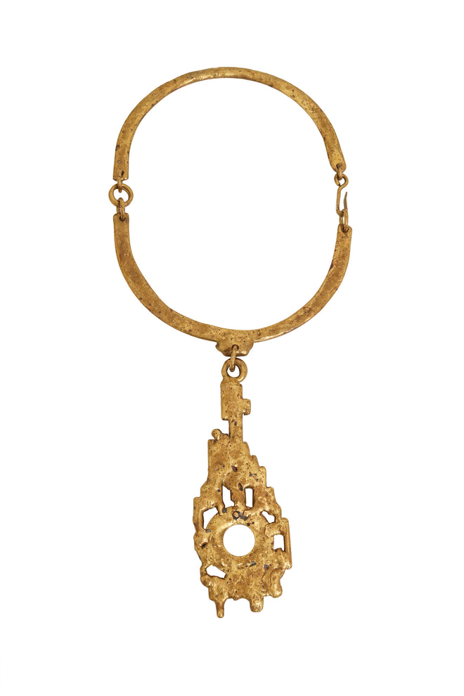 Brutalist Open Disc Pendant Collar @ Recess LA