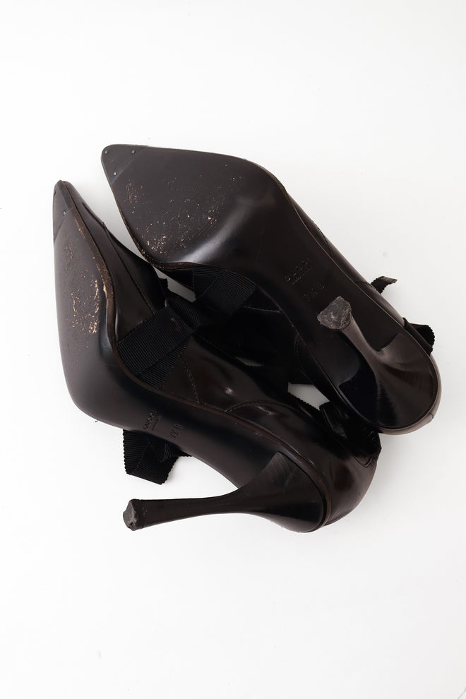 tie pumps by Gucci bottoms @ Recess LA