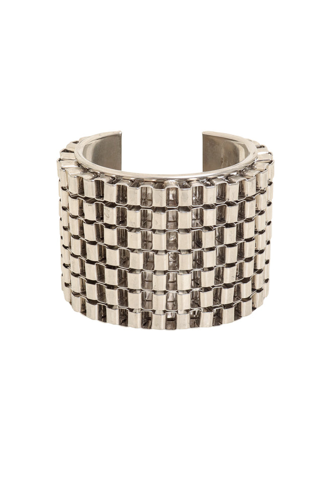 Wide Grid Chain Cuff @ Recess LA