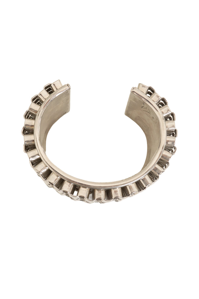 Wide Grid Chain Cuff from above @ Recess LA