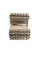 Wide Grid Chain Cuff opening vertical @ Recess LA
