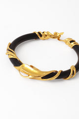 Brutalist Gilded Tube Collar