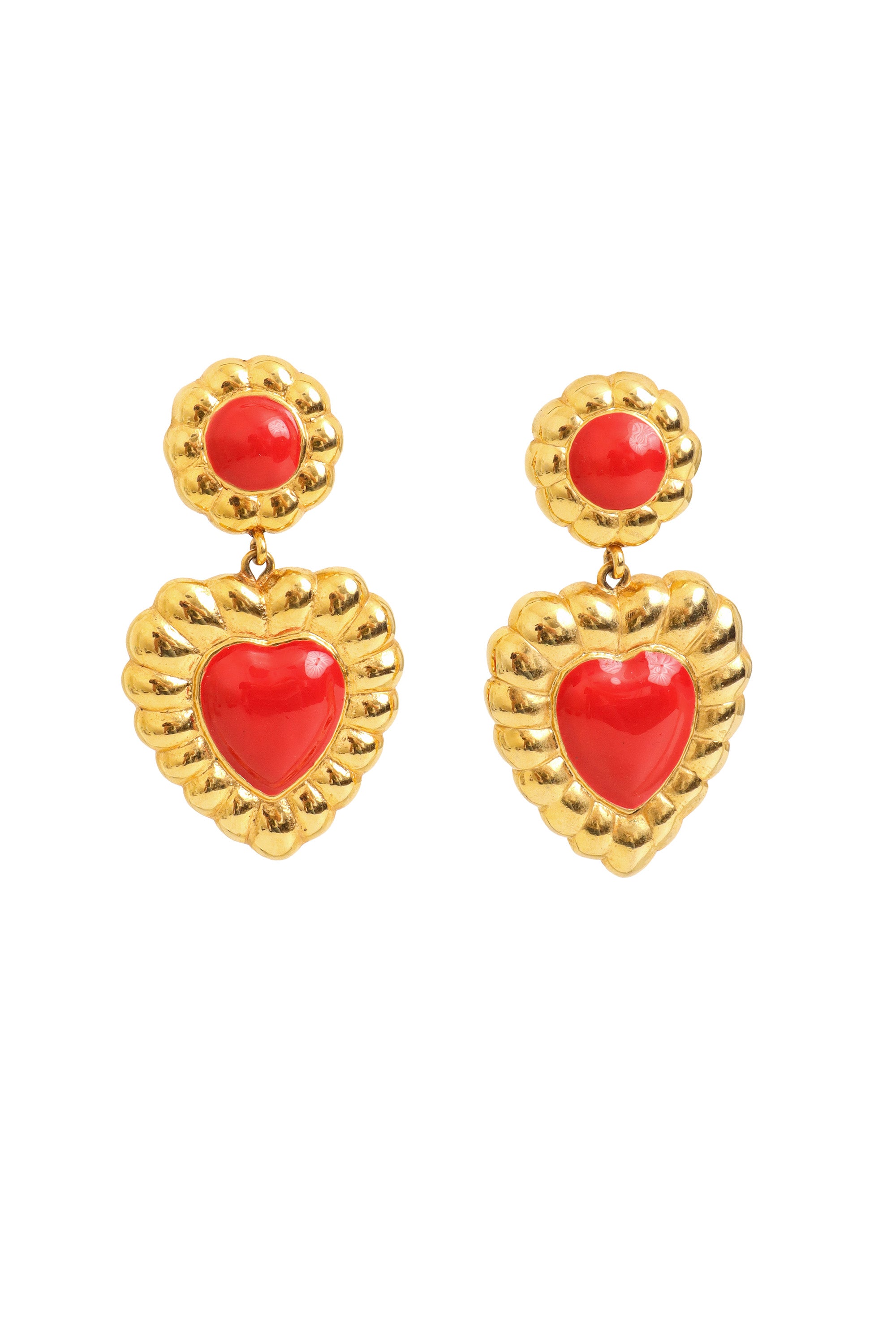 Framed Heart Earrings by Escada @ Recess LA