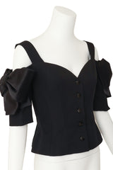 Sweetheart Bow Top by Jean Louis Scherrer on mannequin close @ Recess LA