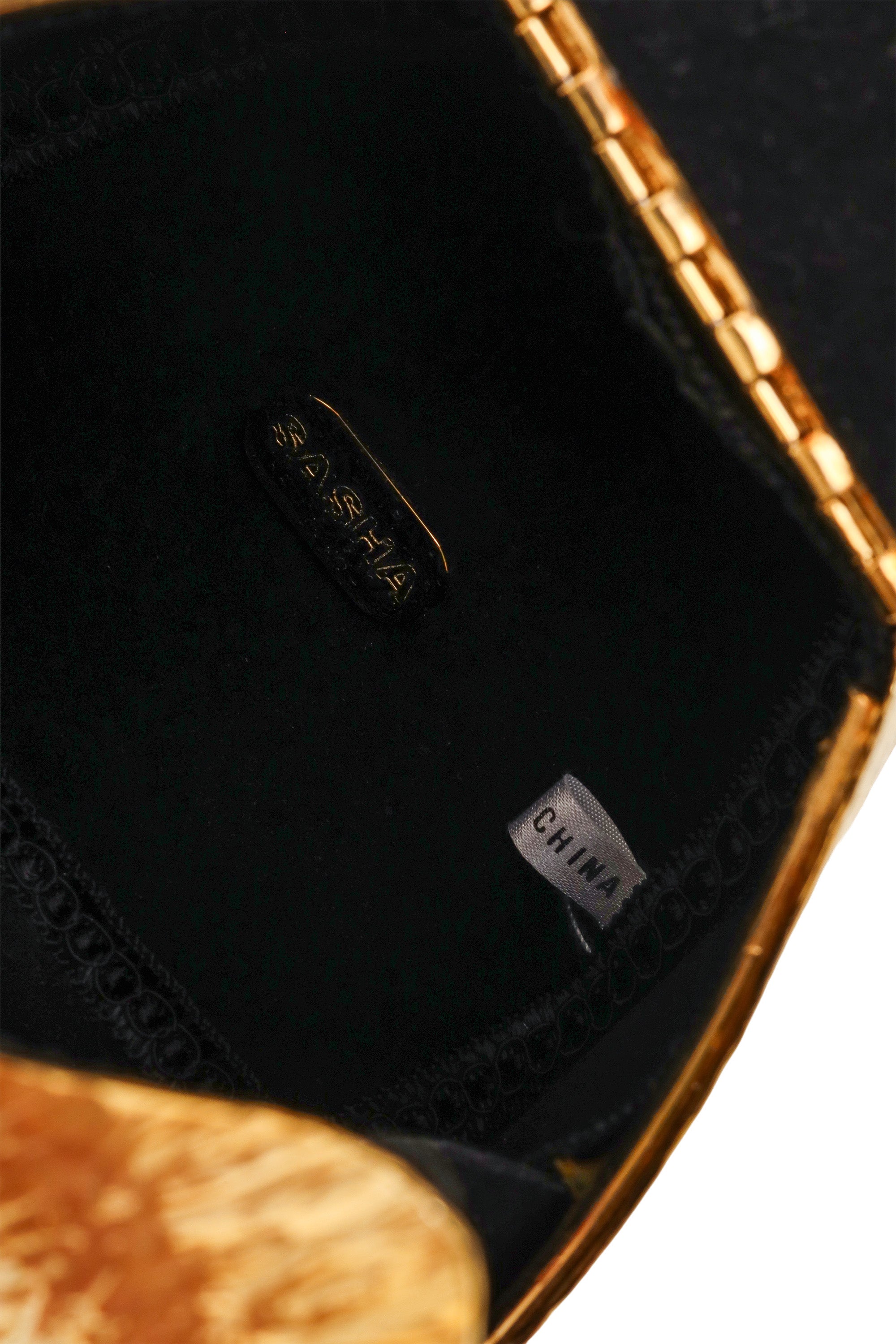 A-Frame Tassel Box Bag by Sasha inside logo @ Recess LA