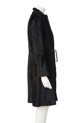 pony hair coat by Joop! on mannequin side @ Recess LA