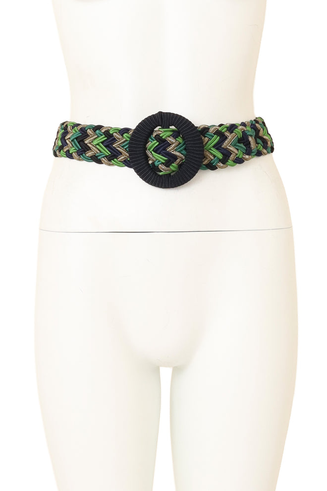 Braided Lamé Ring Belt by Yves Saint Laurent on mannequin @ Recess LA