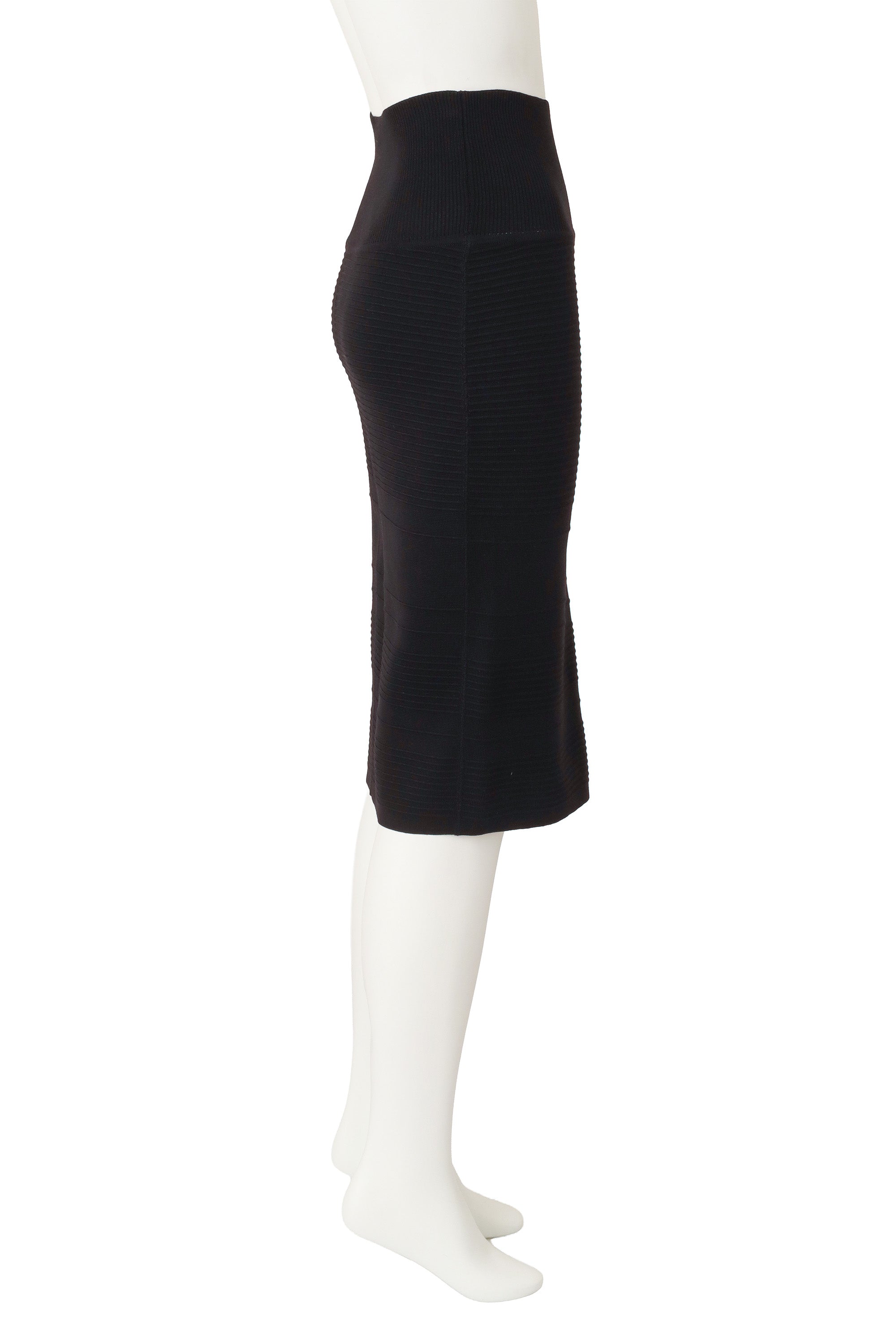 Rib Knit Pencil Skirt by Alaïa on mannequin side  @ Recess LA