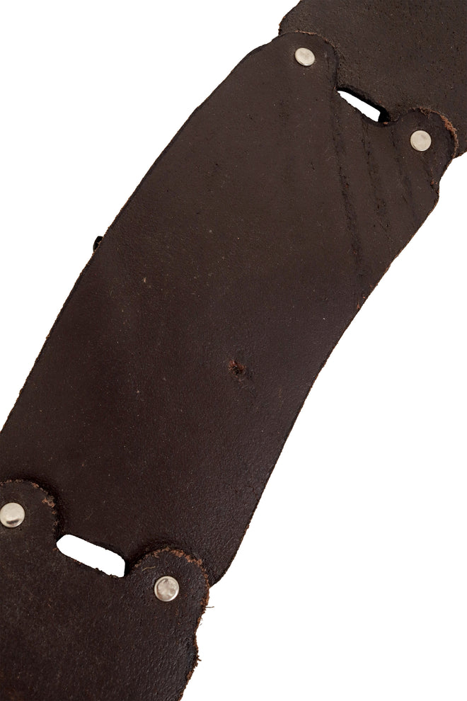 Geo Suede & Leather Panel Belt inside scuff @ Recess LA