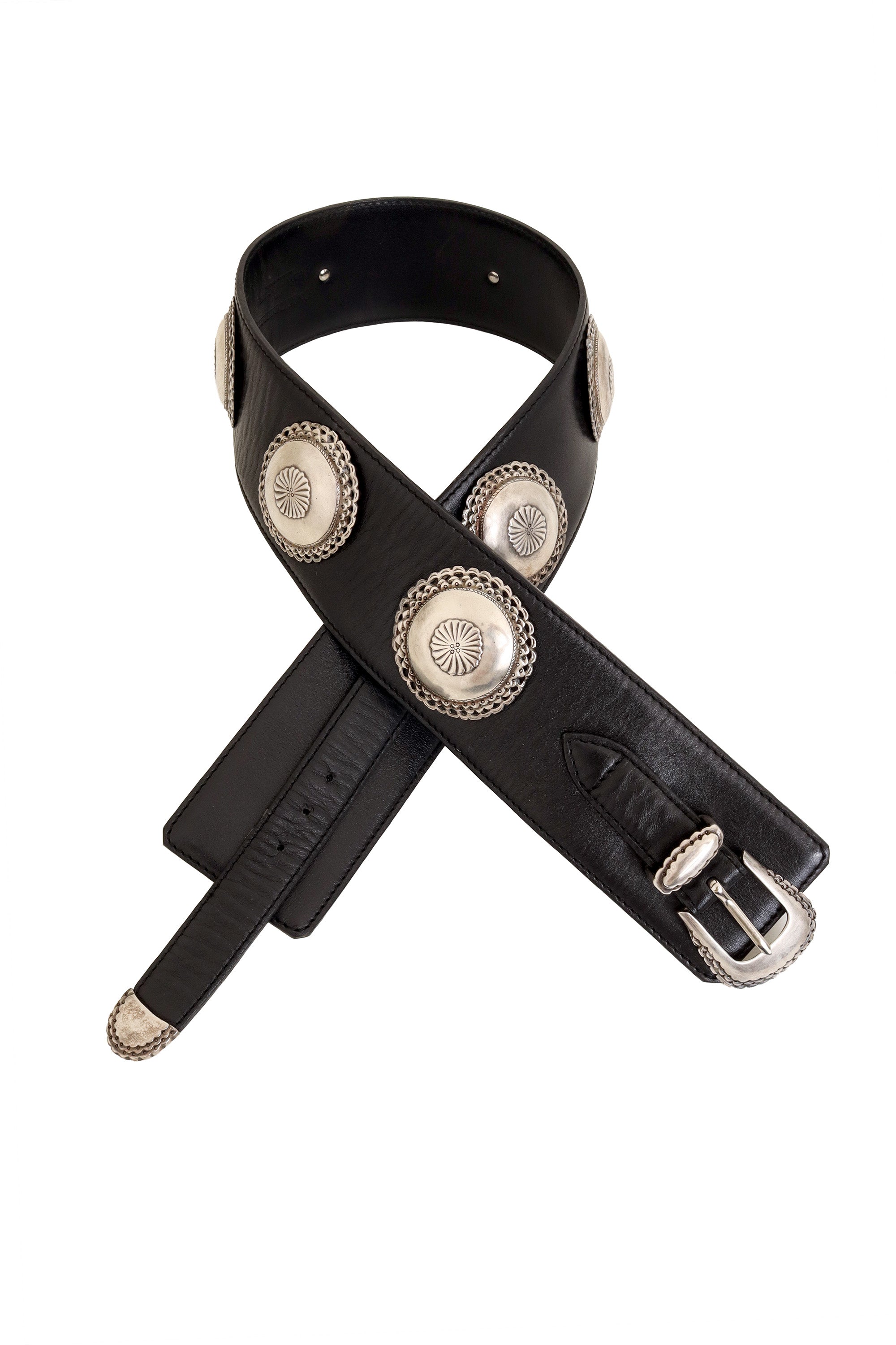 concho leather waist belt by J&M Davidson @ Recess LA