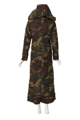 camo Puffer Coat by Moschino on mannequin back @ Recess LA