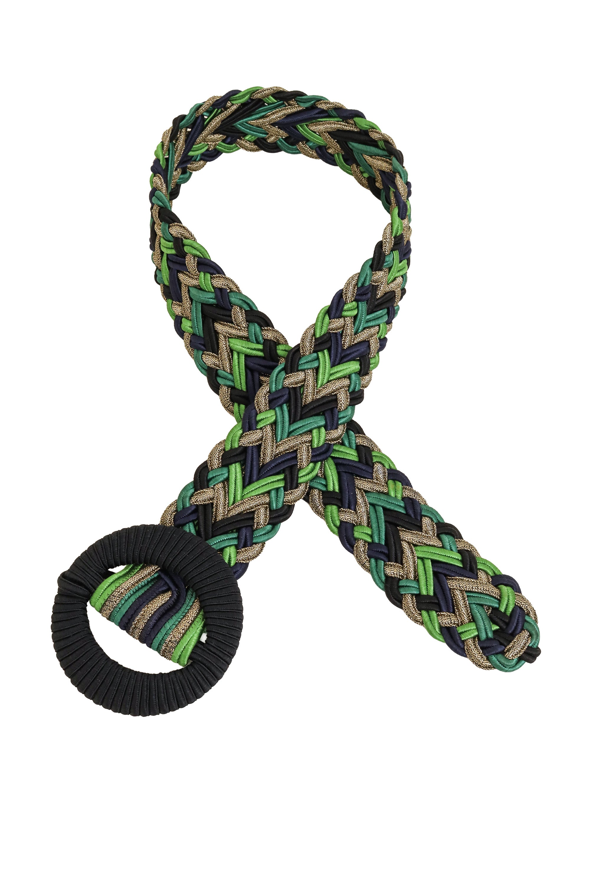 Braided Lamé Ring Belt by Yves Saint Laurent @ Recess LA