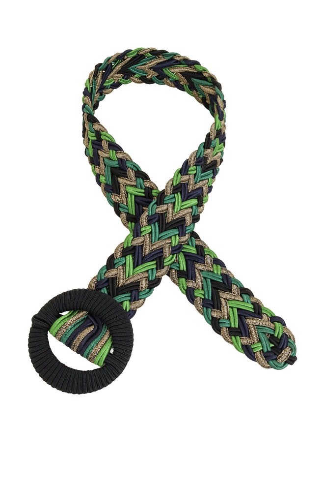 Braided Lamé Ring Belt by Yves Saint Laurent @ Recess LA
