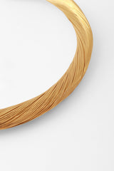 gold-tone hoop collar close @ Recess LA