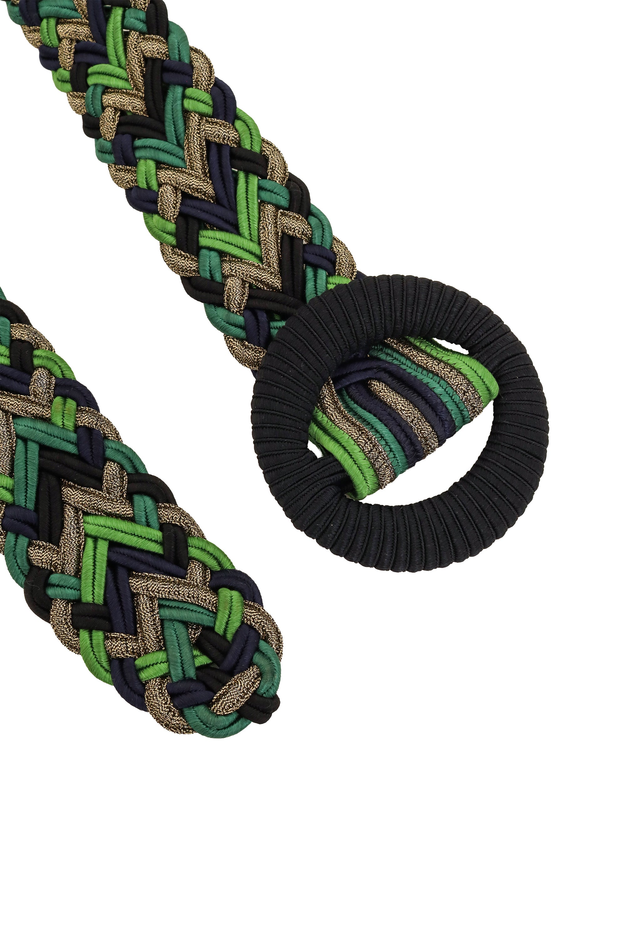 Braided Lamé Ring Belt by Yves Saint Laurent ends @ Recess LA