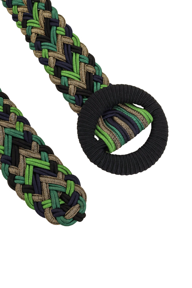 Braided Lamé Ring Belt by Yves Saint Laurent ends @ Recess LA
