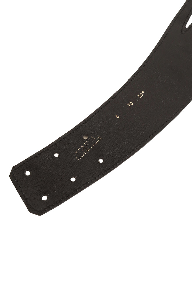 Leather Cutout Crystal Wing Belt stamp @ Recess LA