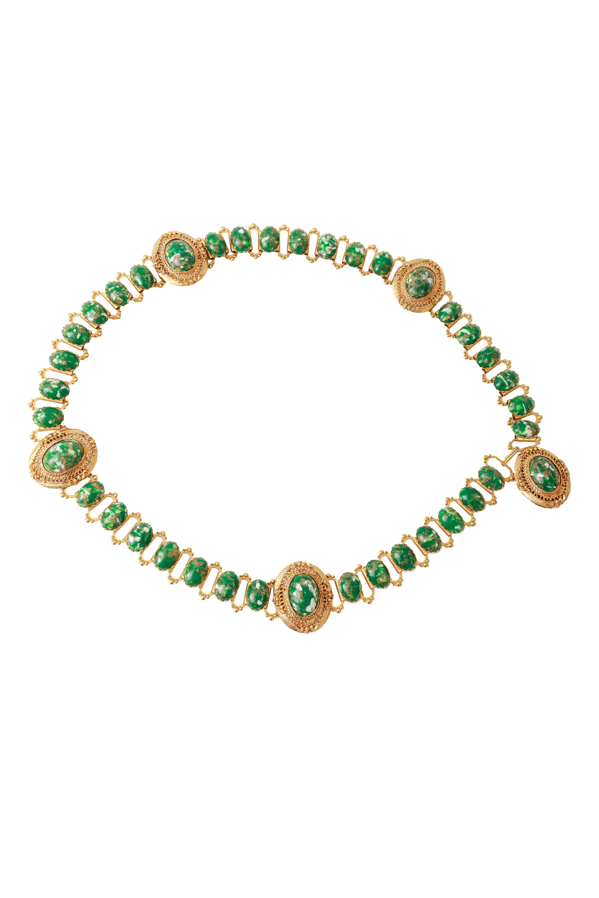 cabochon filigree belt @ Recess LA