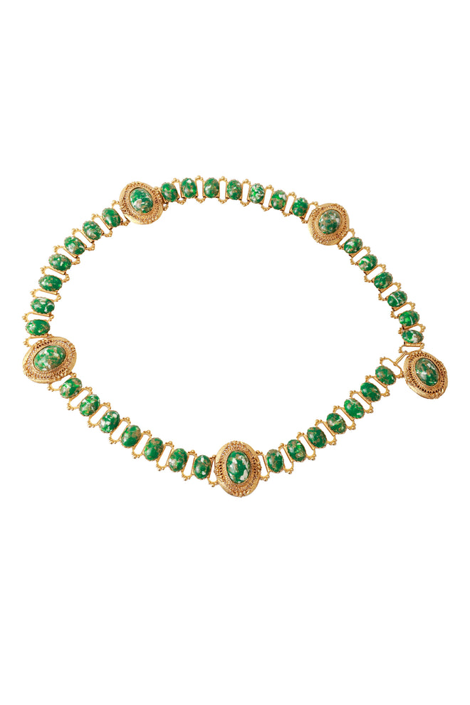 cabochon filigree belt @ Recess LA