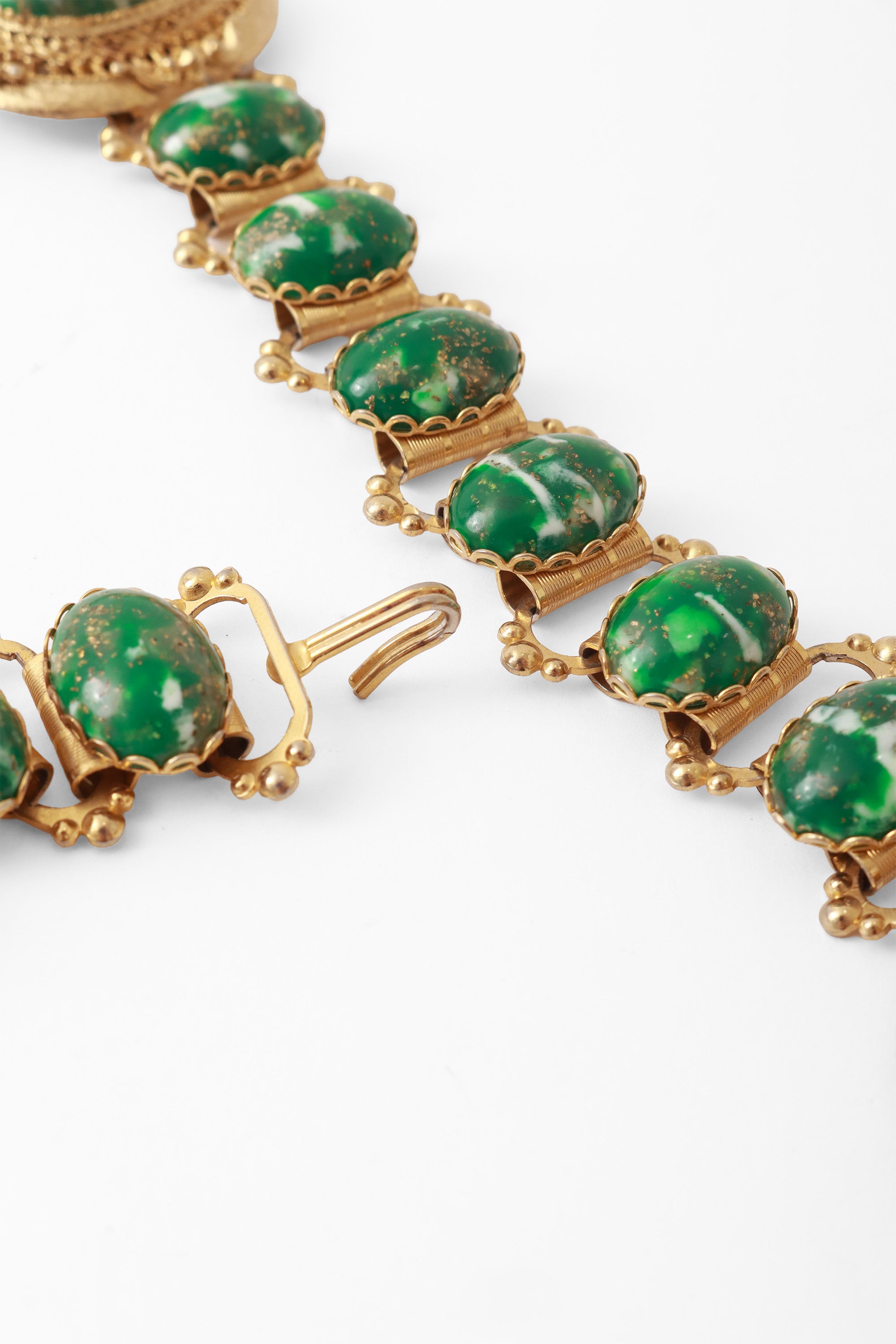 cabochon filigree belt hook @ Recess LA