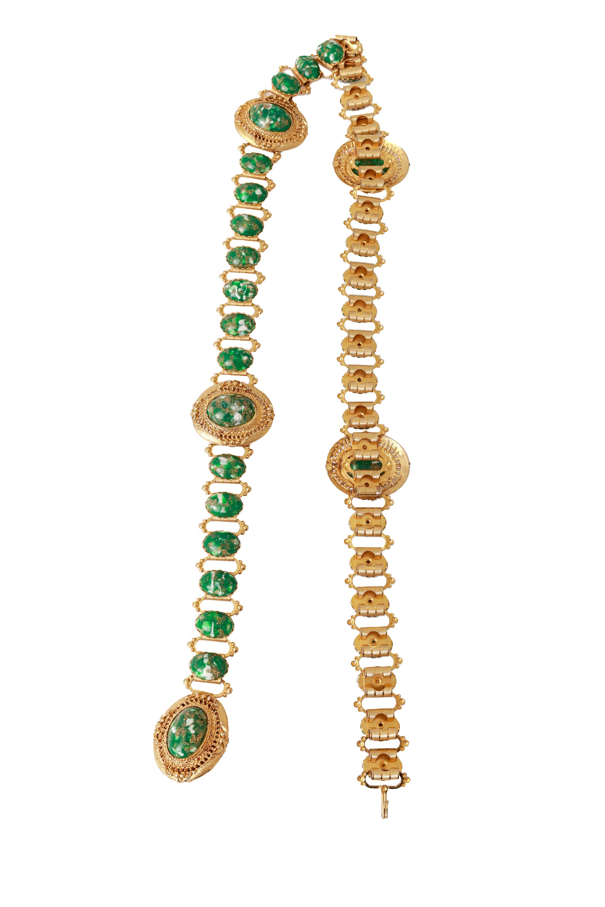 cabochon filigree belt underside @ Recess LA