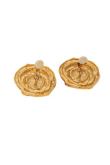 Vintage Guy Laroche Spiral Shell Button Earrings backs open @ Recess LA