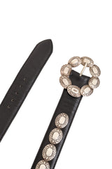 Oval Concho Medallion Leather Belt by J&M Davidson ends @ Recess LA