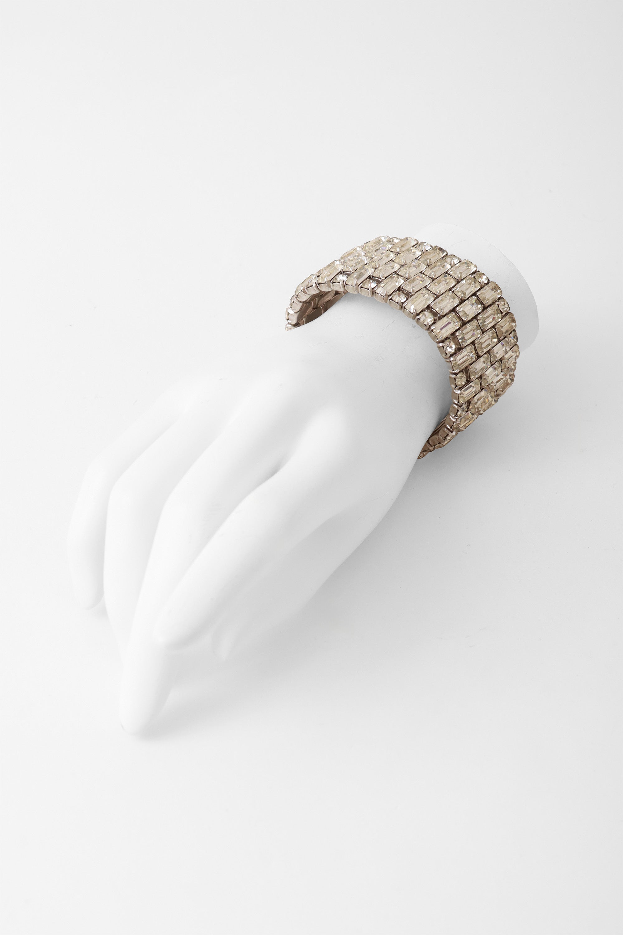 crystal bar cuff bracelet on mannequin @ Recess LA