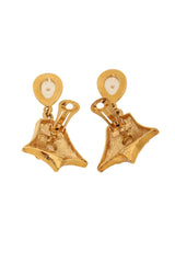 Pearl Drop Crown Earrings