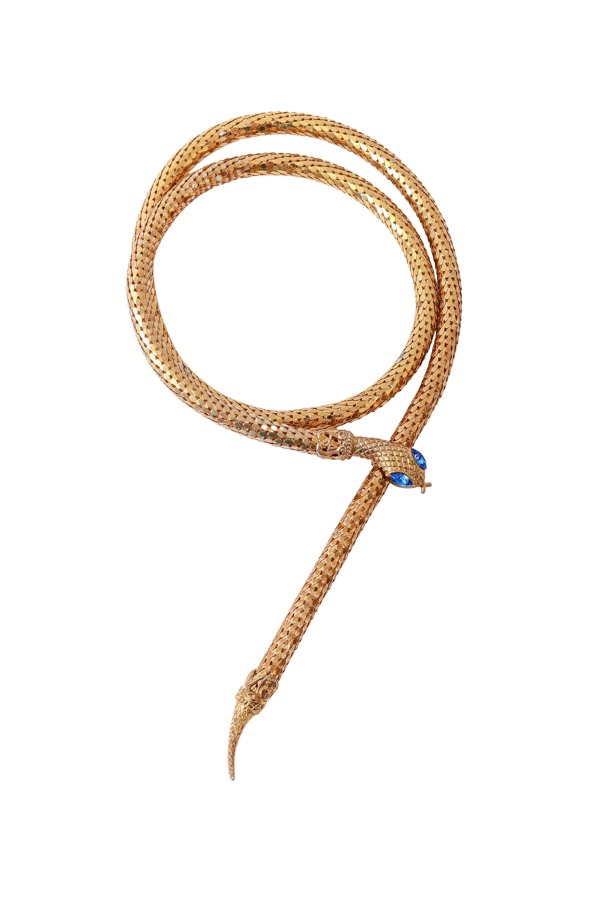 mesh snake belt necklace @ Recess LA