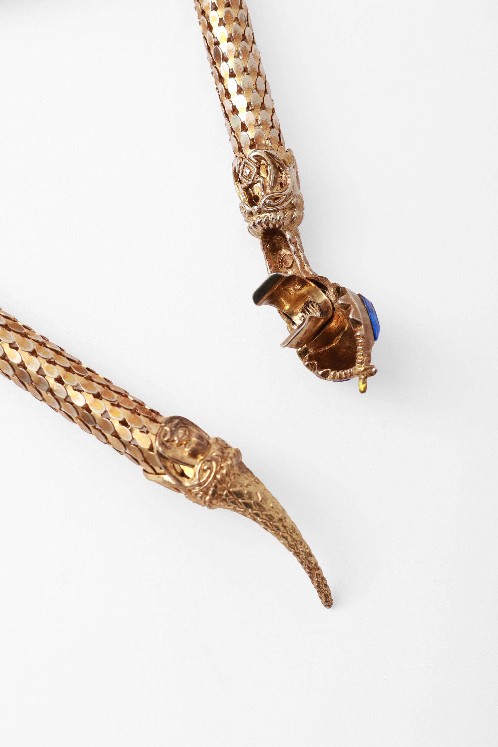 mesh snake belt necklace clasp  @ Recess LA