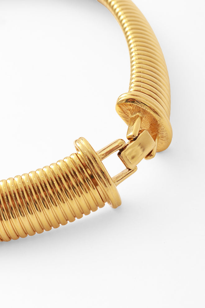 chain collar necklace by Monet clasp @ Recess LA