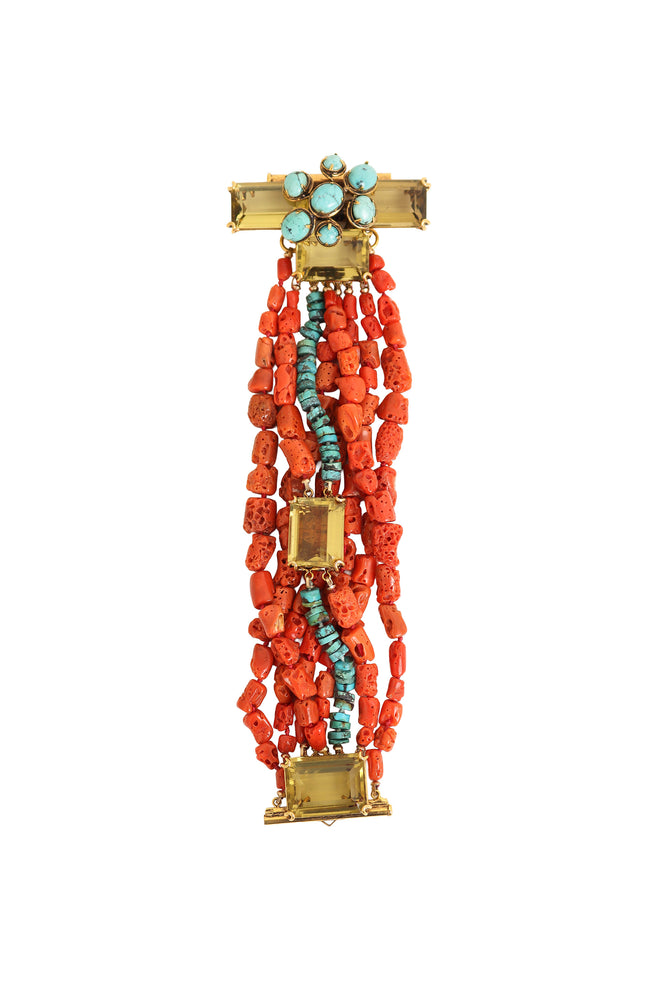 Corals Semi-Precious Stone Bracelet by Iradj Moini @ Recess LA