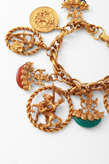 Medieval charm bracelet knight close  @ Recess LA