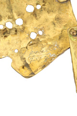 Mixed Metal Hammered Hole Brutalist Collar signature @ Recess LA