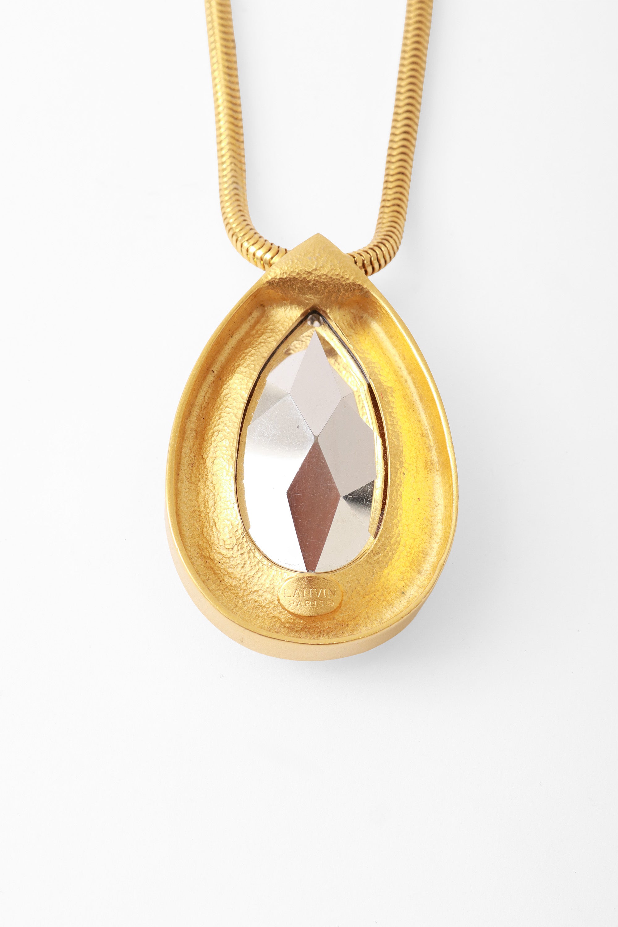pendant necklace by Lanvin back of pendant @ Recess LA