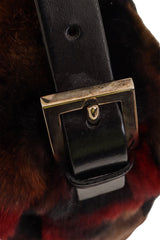 Vintage Fendi Beaver Fur Marbled Baguette buckle wear @ Recess
