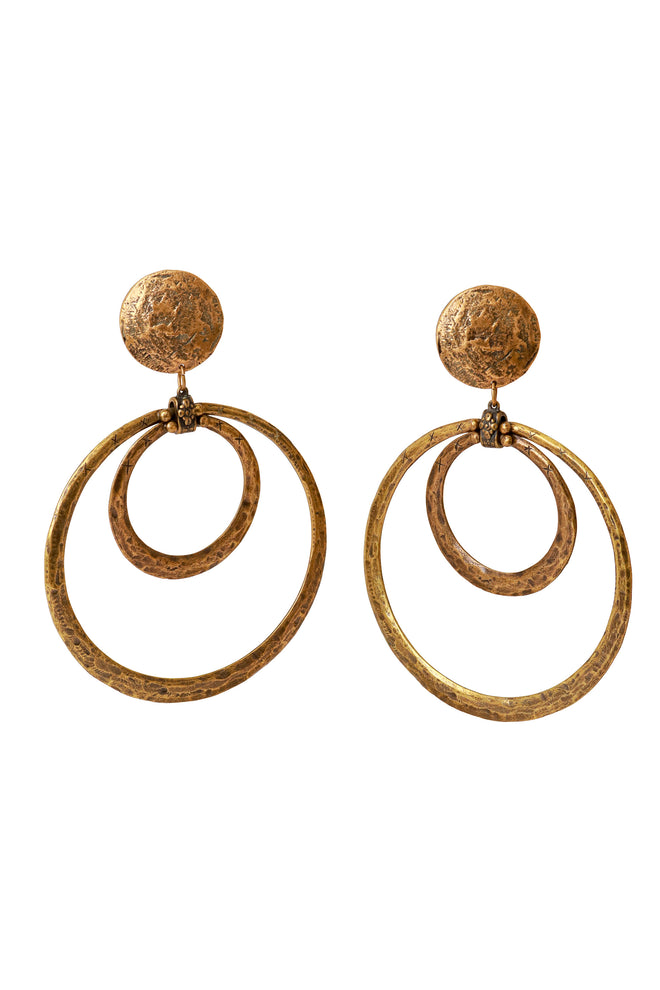 hoop drop earrings by Cesaree @ Recess LA