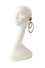 hoop drop earrings by Cesaree on mannequin @ Recess LA