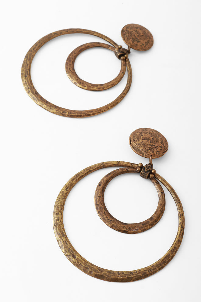 hoop drop earrings by Cesaree close @ Recess LA