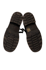 leather ankle boots by Chanel soles @ Recess LA